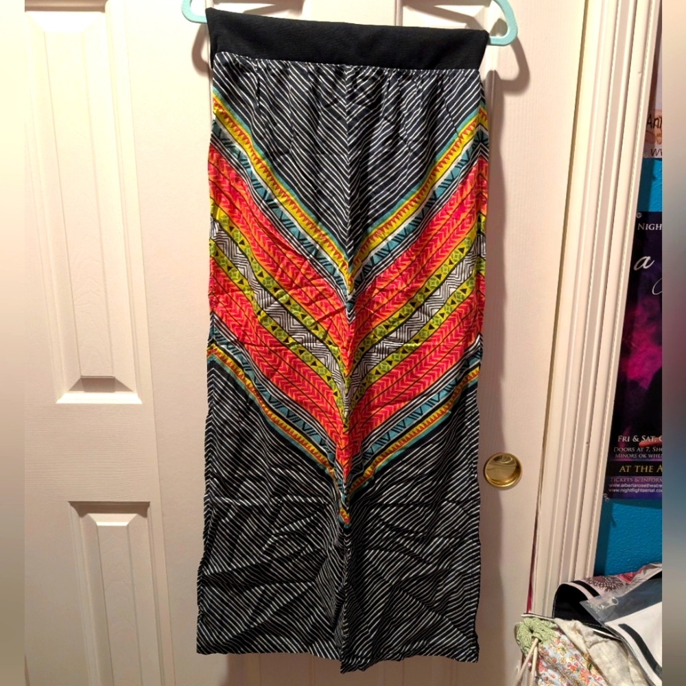 Rip Curl Asymmetrical Skirt with Chevron Pattern